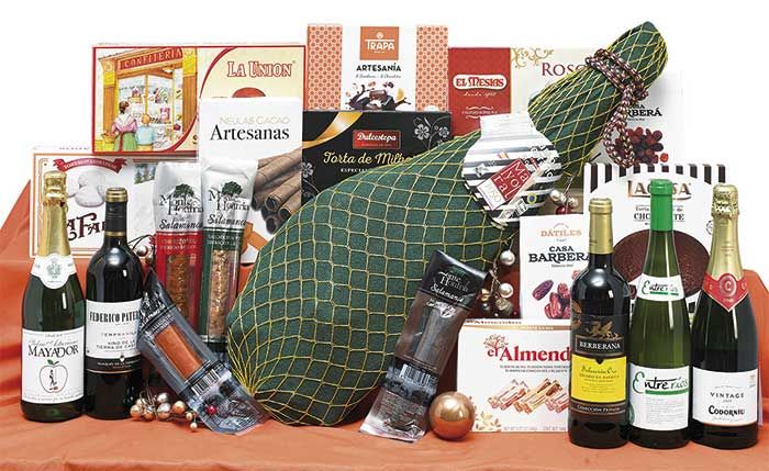 cestas de navidad con jamón