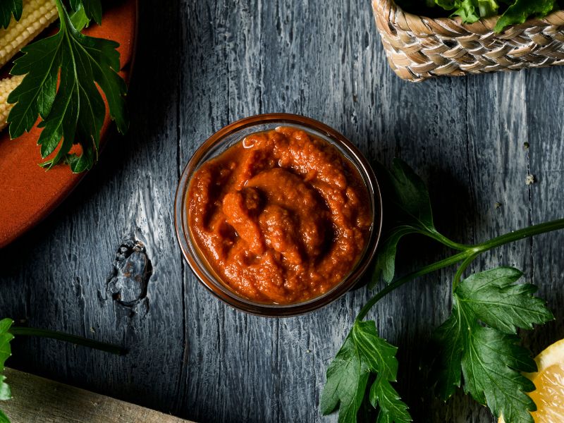 Sobrasada con miel y piñones