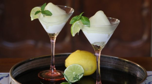 Sorbete de limón con cava