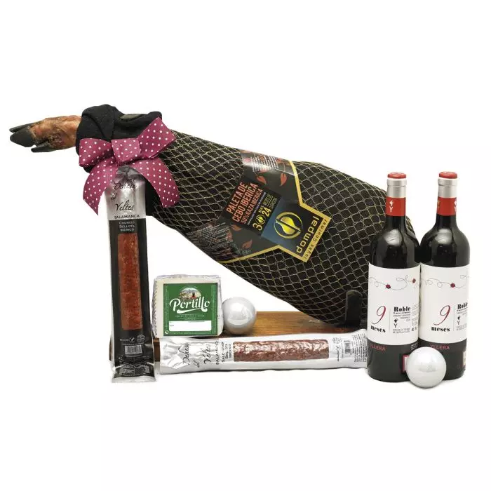 Caja Jamonera con Paleta de Cebo Ibérica 4,5kg aprox Nº58