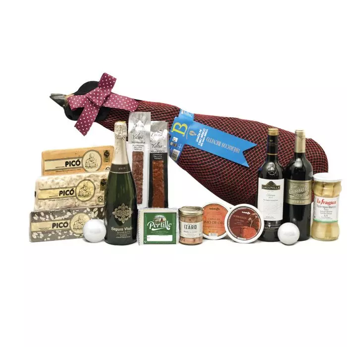 Caja Jamonera con Jamón Ibérico Cebo 7,5 Kg aprox Nº62