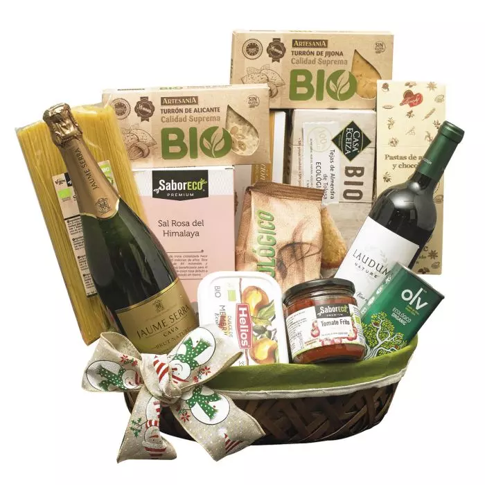 Cesta de Navidad Vegetariana Ecológica Nº502