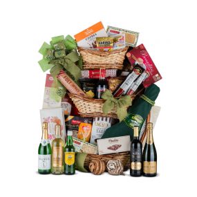 Cesta Mimbre Navidad 3 Pisos Nº40 - Paleta Gran Reserva 6,5kg + Whisky Cutty Sark y Vinos