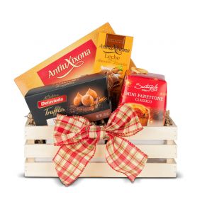 Cesta Navidad Madera Baldas Nº25 - Surtido Turrones y Dulces Navideños