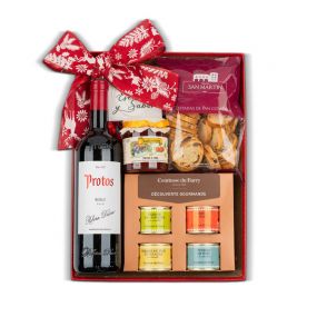 Especialisimo Bandeja Untar Nº510 - Surtido de Patés y confituras + Vino Tinto PROTOS