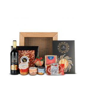 Especialisimo La Despensa Nº516 - Caja madera con Surtido Embutido ibérico y queso Curado