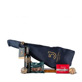 Jamonera Nº65 - Jamón Ibérico Bellota 100% Cinco Jotas 6,5kg y Queso Oveja + Tinto LAN