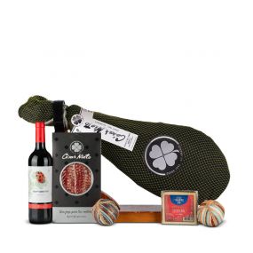 Jamonera Nº758N - Paleta Ibérica Cebo 4,5kg y embutido + Queso y Vino Tinto Yllera