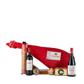 Jamonera Navidad Nº61 - Jamón Ibérico 7,5Kg y Queso Oveja + Vino Protos y Viña Real