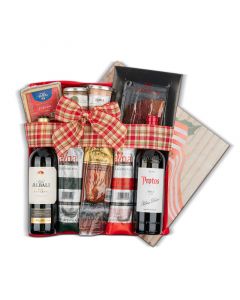 Estuche Navidad Nº71 - Embutidos ibéricos y Queso Curado + Protos y Viña Albali