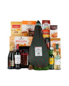 Lote Navidad Nº16 - Whisky Cutty Sark 50cl + Paleta Jamón Gran Reserva 4Kg y conservas